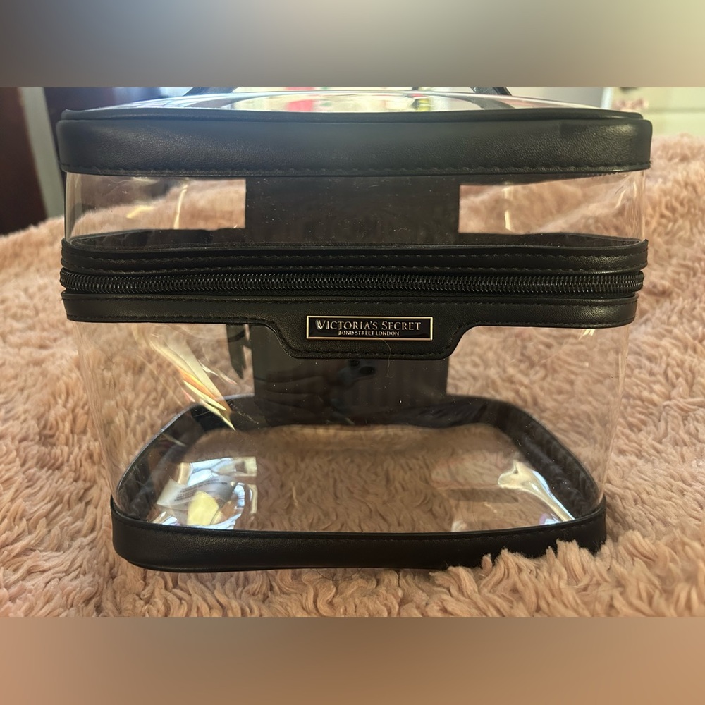 Victoria’s Secret Makeup Trunk Black and Clear